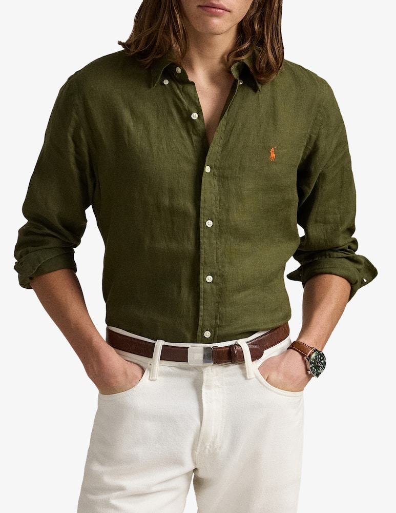 rinascente Polo Ralph Lauren Linen long-sleeve shirt