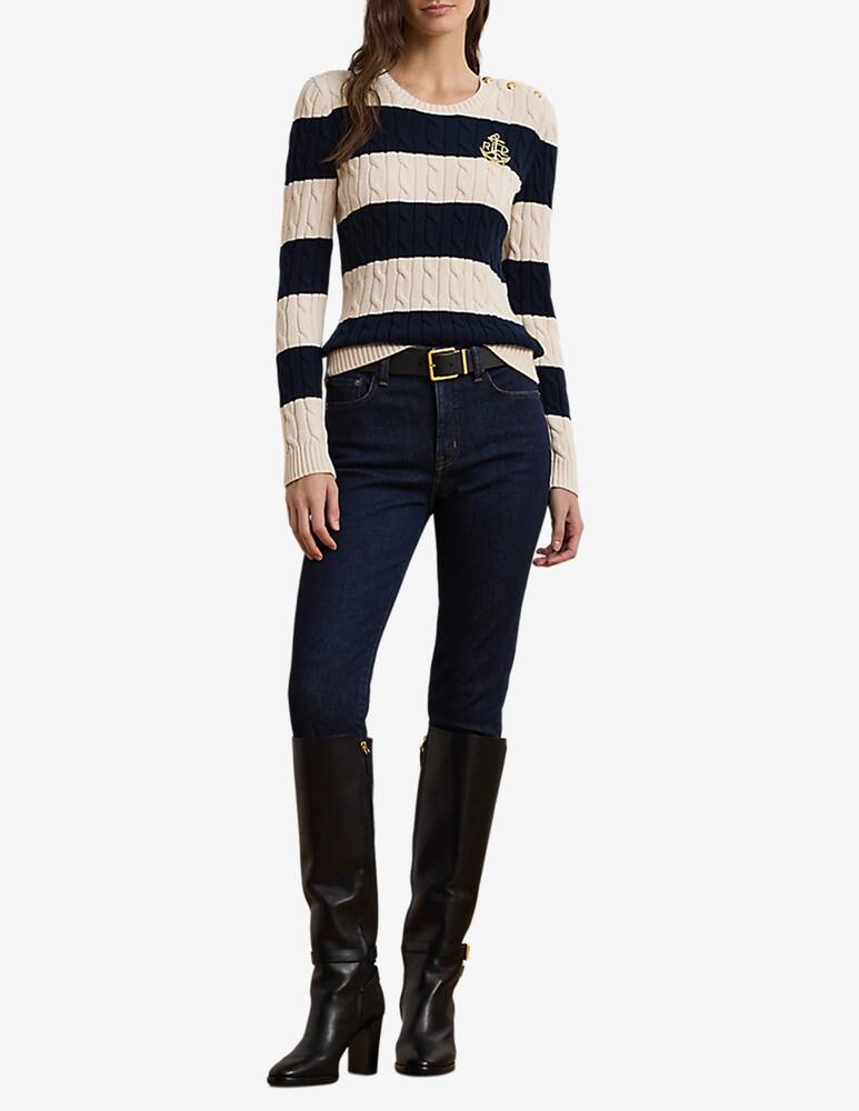 rinascente Lauren Ralph Lauren Maglia righe con bottoni