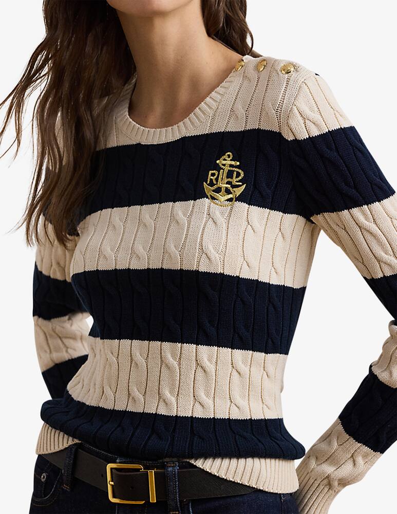 rinascente Lauren Ralph Lauren Maglia righe con bottoni