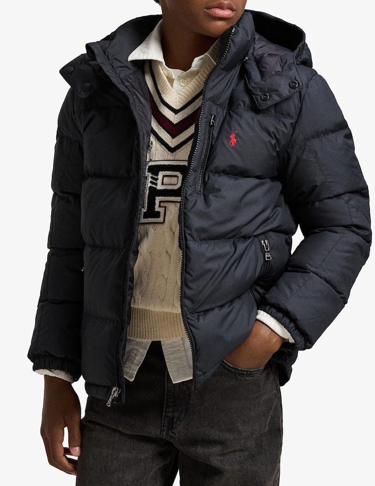 rinascente Polo Ralph Lauren Recycled down hooded jacket