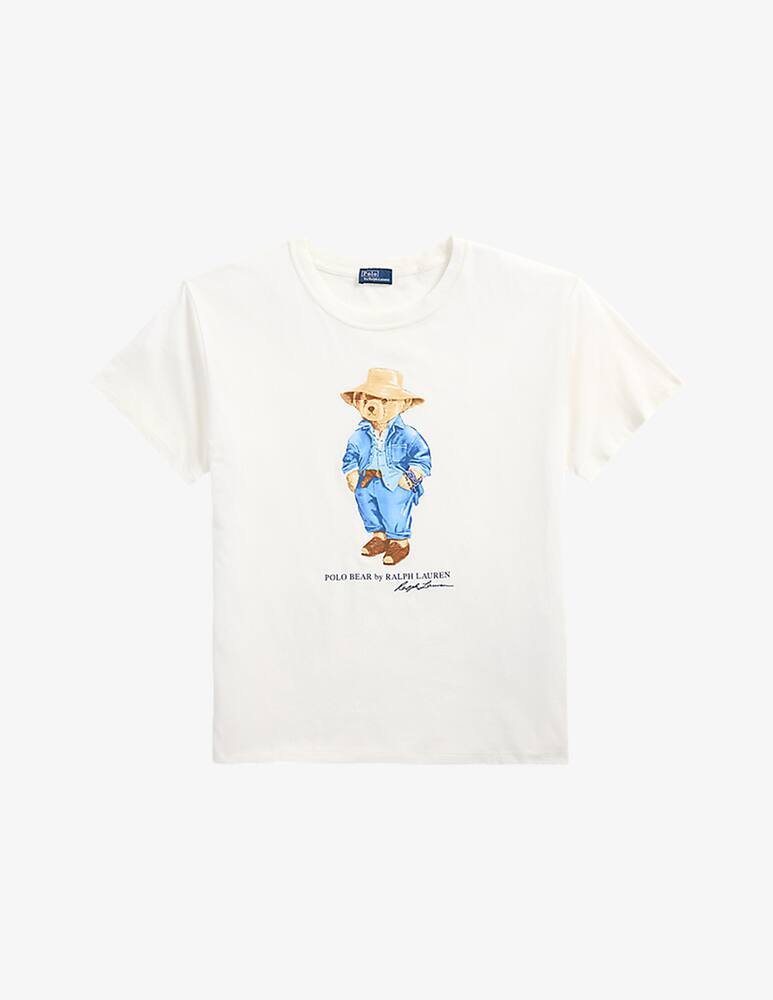 rinascente Polo Ralph Lauren T-shirt con orso in cappello