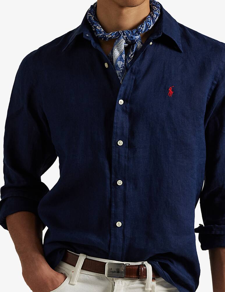 rinascente Polo Ralph Lauren Linen slim-fit shirt