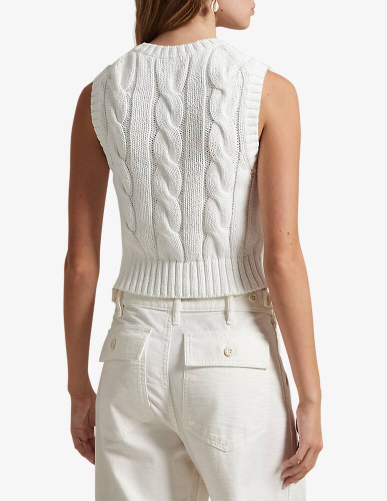 rinascente Polo Ralph Lauren Cable sleeveless pullover