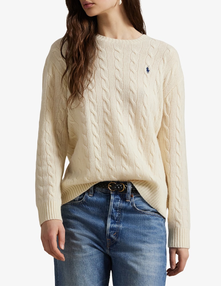 rinascente Polo Ralph Lauren Julianna cable knit pullover