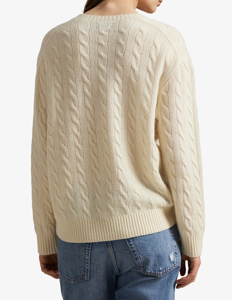 rinascente Polo Ralph Lauren Julianna cable knit pullover