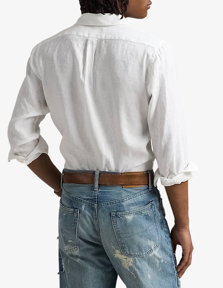 rinascente Polo Ralph Lauren Linen band collar shirt