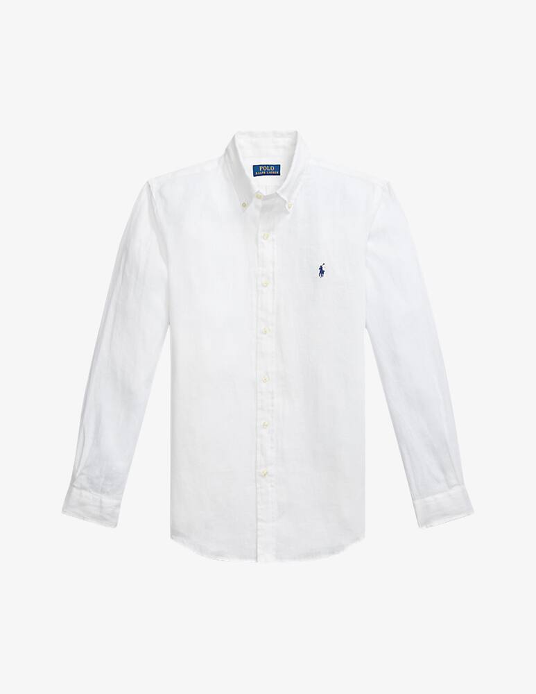 rinascente Polo Ralph Lauren Linen band collar shirt