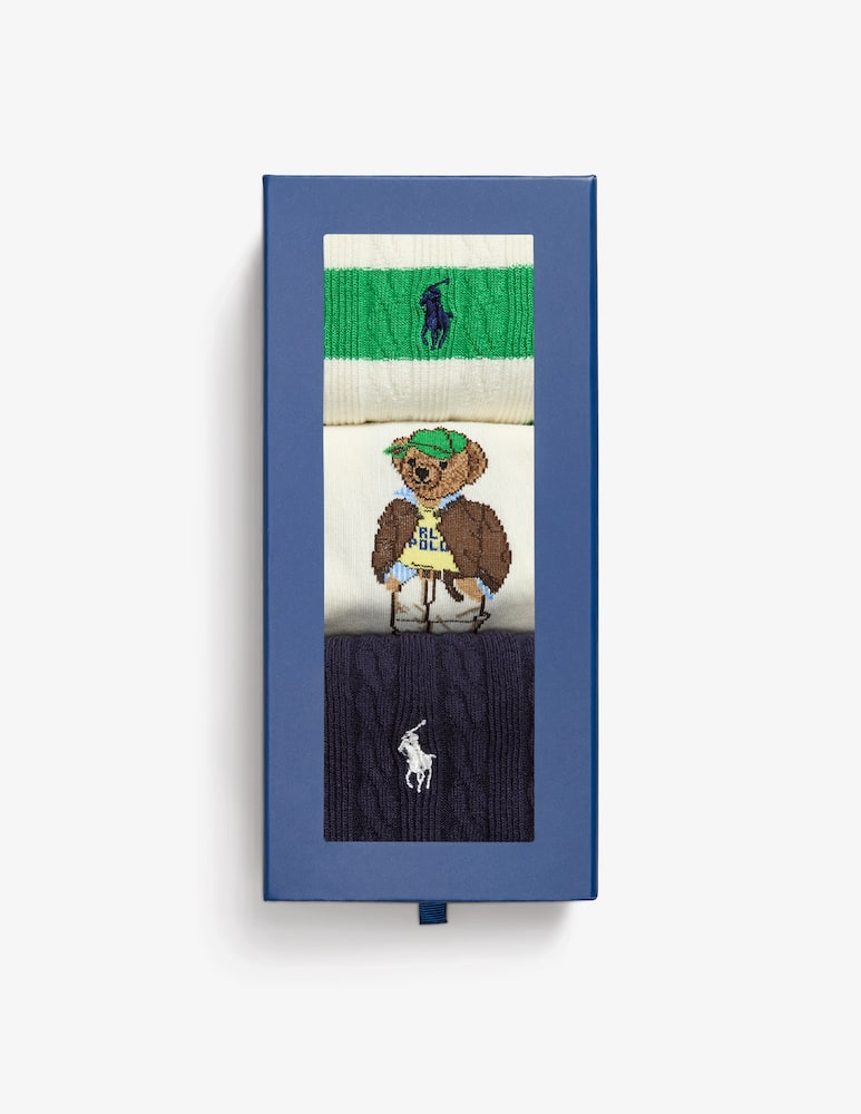 rinascente Polo Ralph Lauren Calzini 3 pack con orsetto