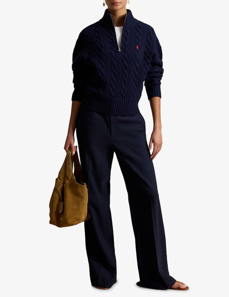 Polo Ralph Lauren Maglione trecce con zip - immagine 2 Polo Ralph Lauren Maglione trecce con zip - immagine 2