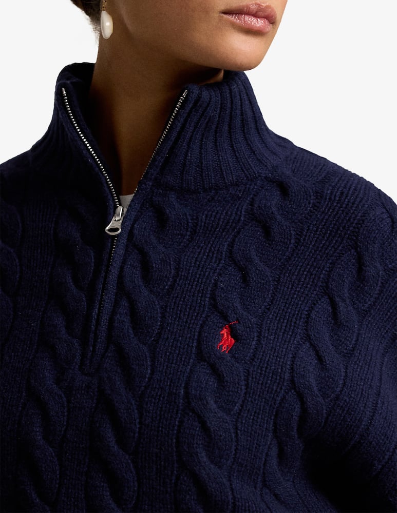 Polo Ralph Lauren Maglione trecce con zip - immagine 4 Polo Ralph Lauren Maglione trecce con zip - immagine 4