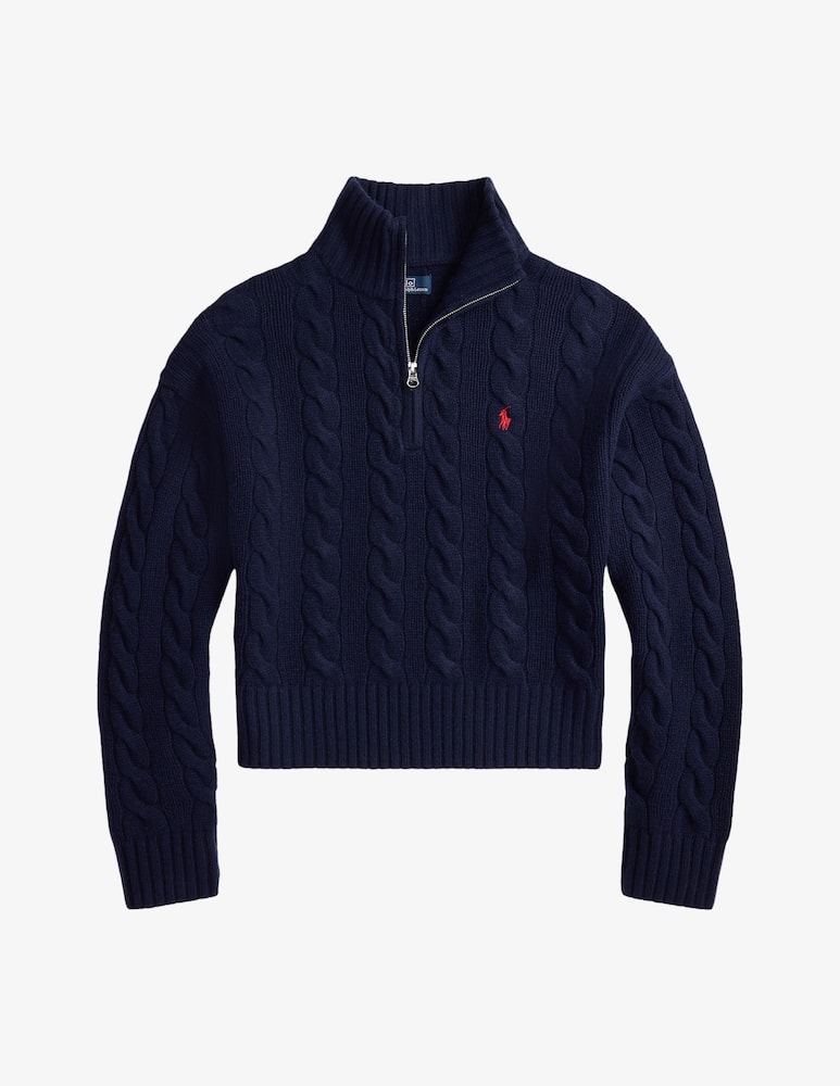 Polo Ralph Lauren Maglione trecce con zip - immagine 5 Polo Ralph Lauren Maglione trecce con zip - immagine 5