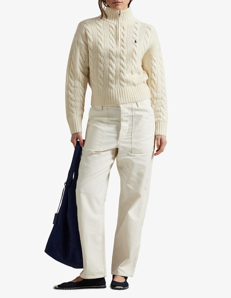 Polo Ralph Lauren Maglione a trecce con zip - immagine 2 Polo Ralph Lauren Maglione a trecce con zip - immagine 2