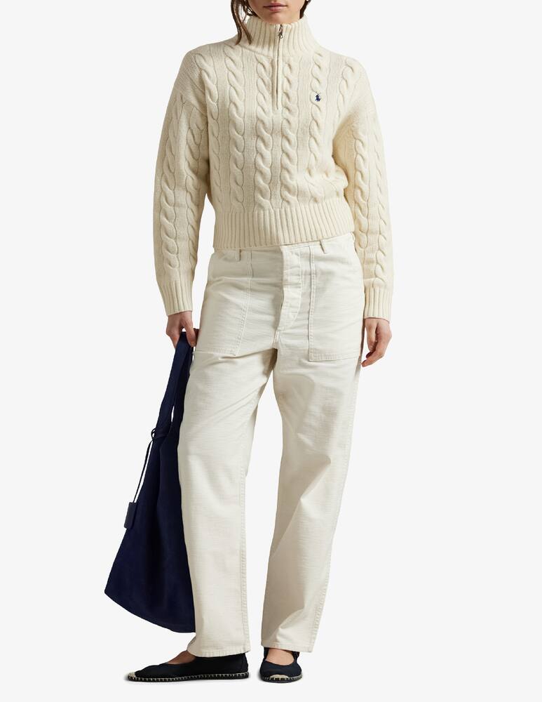 rinascente Polo Ralph Lauren Maglione a trecce con zip