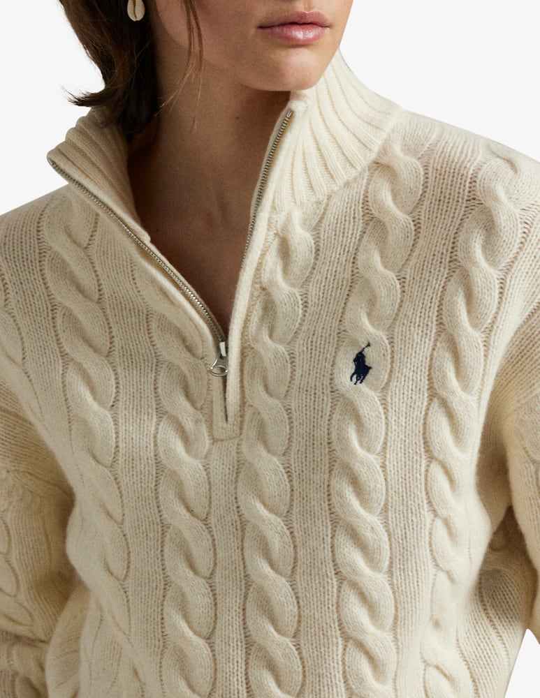 Polo Ralph Lauren Maglione a trecce con zip - immagine 4 Polo Ralph Lauren Maglione a trecce con zip - immagine 4