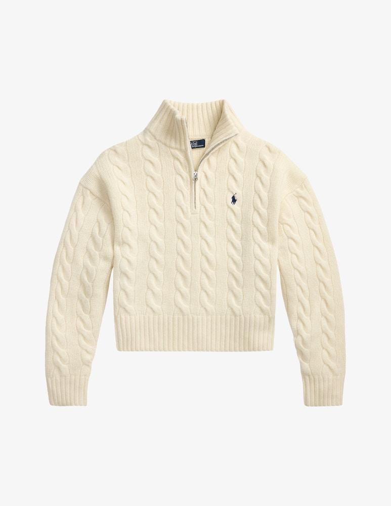 Polo Ralph Lauren Maglione a trecce con zip - immagine 5 Polo Ralph Lauren Maglione a trecce con zip - immagine 5