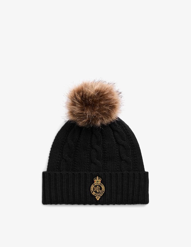rinascente Lauren Ralph Lauren Cable crest pom hat