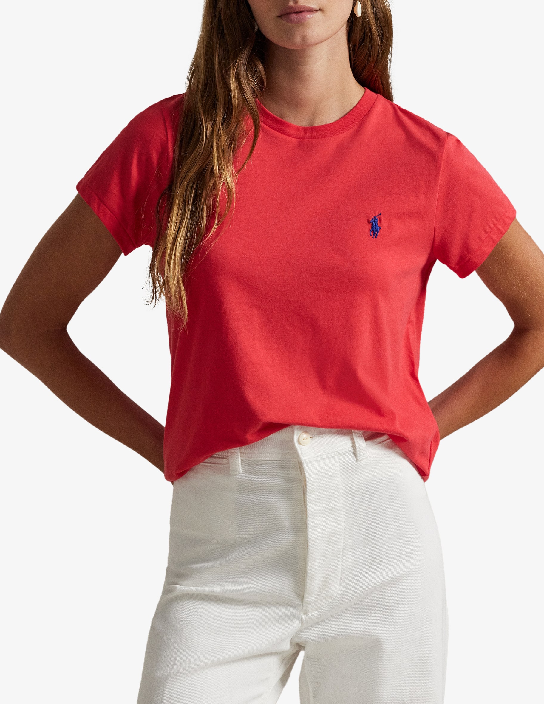 Polo Ralph Lauren T-shirt Bianca A Maniche Lunghe Per Neonati 320843804004