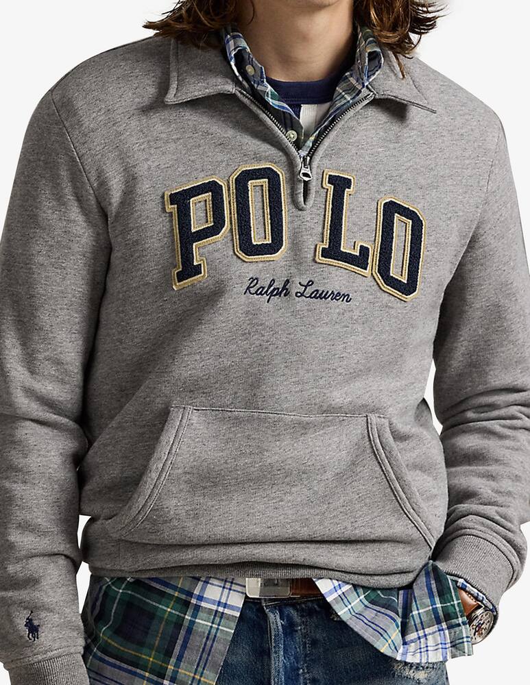 rinascente Polo Ralph Lauren Zip fleece logo sweatshirt