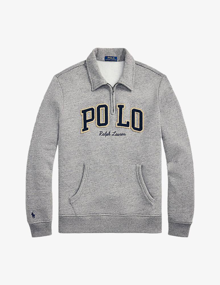 rinascente Polo Ralph Lauren Zip fleece logo sweatshirt