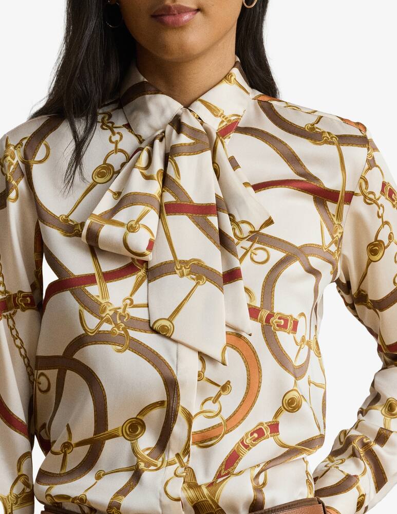 rinascente Lauren Ralph Lauren Silk scarf-tie shirt