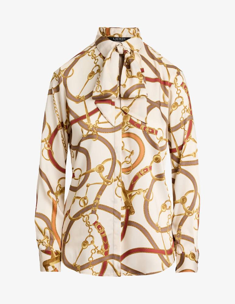 rinascente Lauren Ralph Lauren Silk scarf-tie shirt