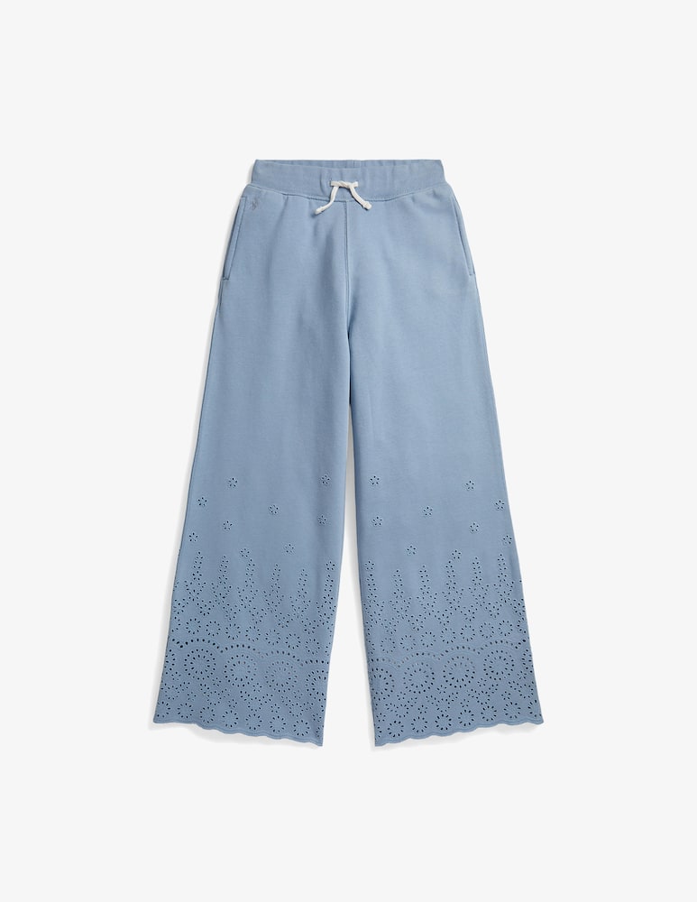 rinascente Polo Ralph Lauren Eyelet terry wide-leg sweatpants