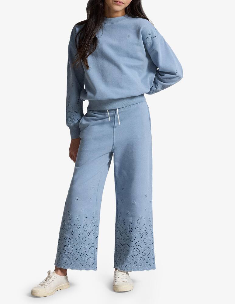 rinascente Polo Ralph Lauren Eyelet terry wide-leg sweatpants