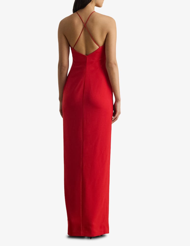 rinascente Lauren Ralph Lauren Strappy gown with side slit