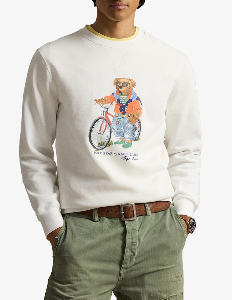 rinascente Polo Ralph Lauren Bear fleece sweatshirt