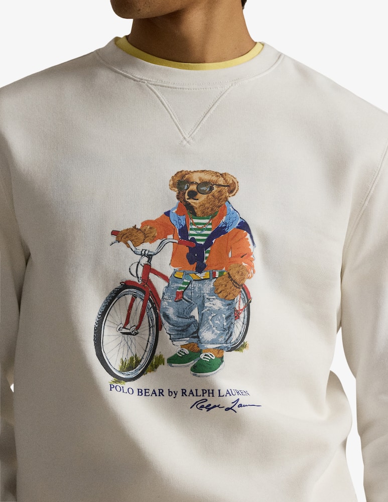 rinascente Polo Ralph Lauren Bear fleece sweatshirt
