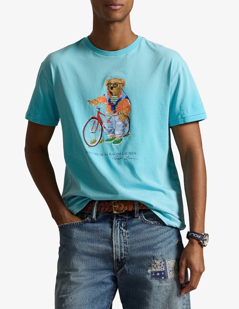 rinascente Polo Ralph Lauren Bear on Bicycle t-shirt