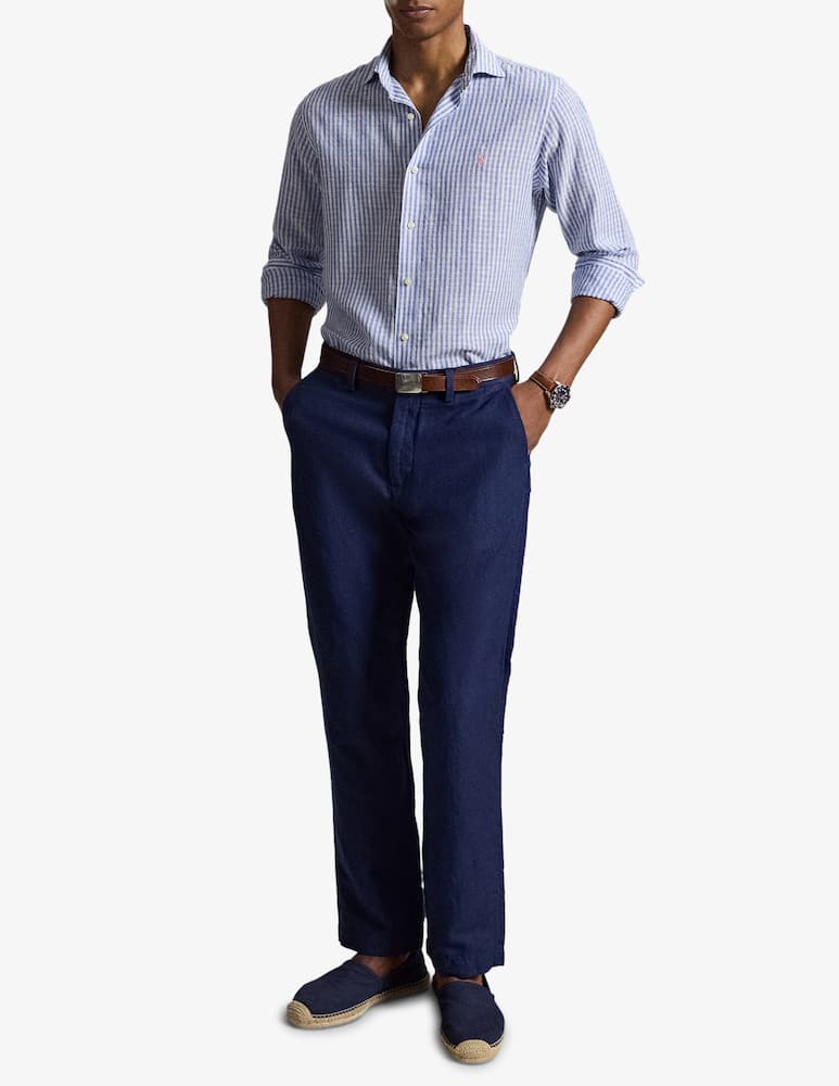 rinascente Polo Ralph Lauren Camicia in lino seersucker a righe