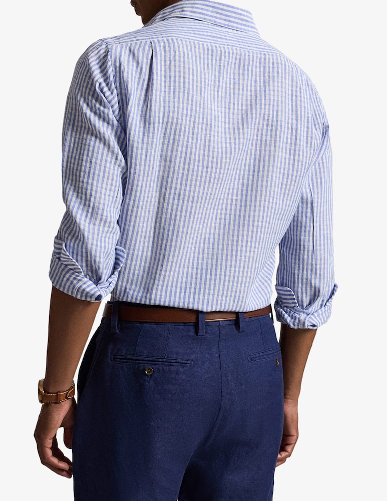 rinascente Polo Ralph Lauren Camicia in lino seersucker a righe