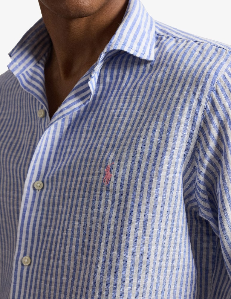 rinascente Polo Ralph Lauren Camicia in lino seersucker a righe