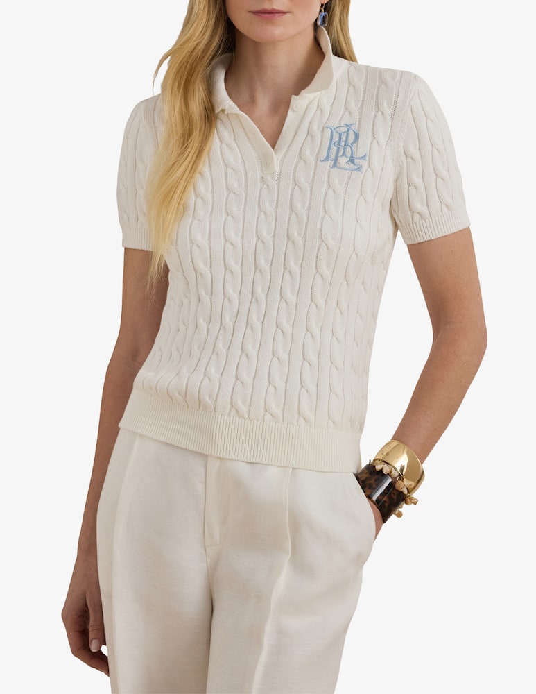 rinascente Lauren Ralph Lauren Cable knit polo shirt Matrissa