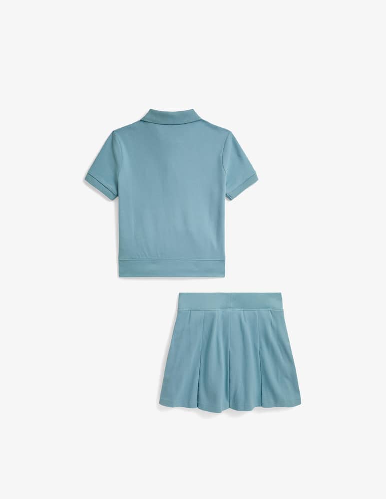 rinascente Polo Ralph Lauren Polo top and pleated skirt set