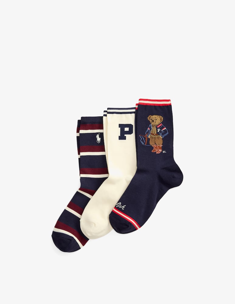 rinascente Polo Ralph Lauren Set di 3 calzini crew