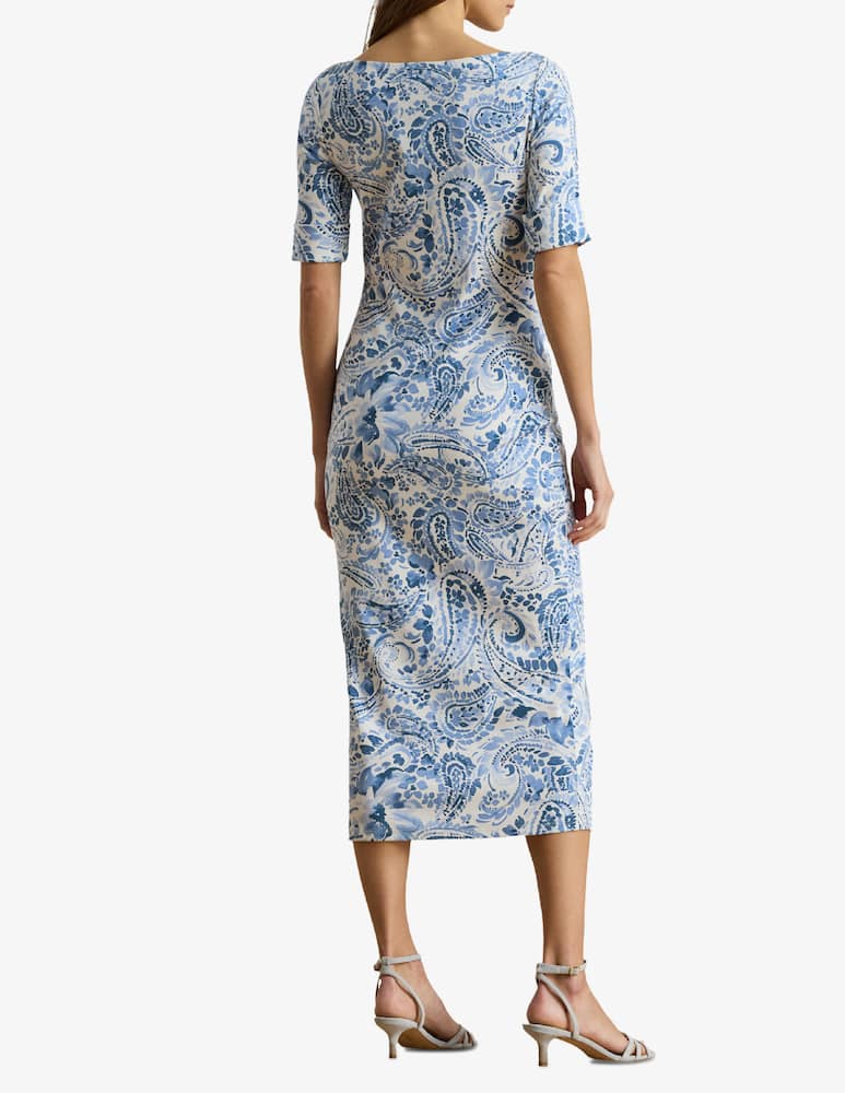 rinascente Lauren Ralph Lauren Paisley knit midi dress