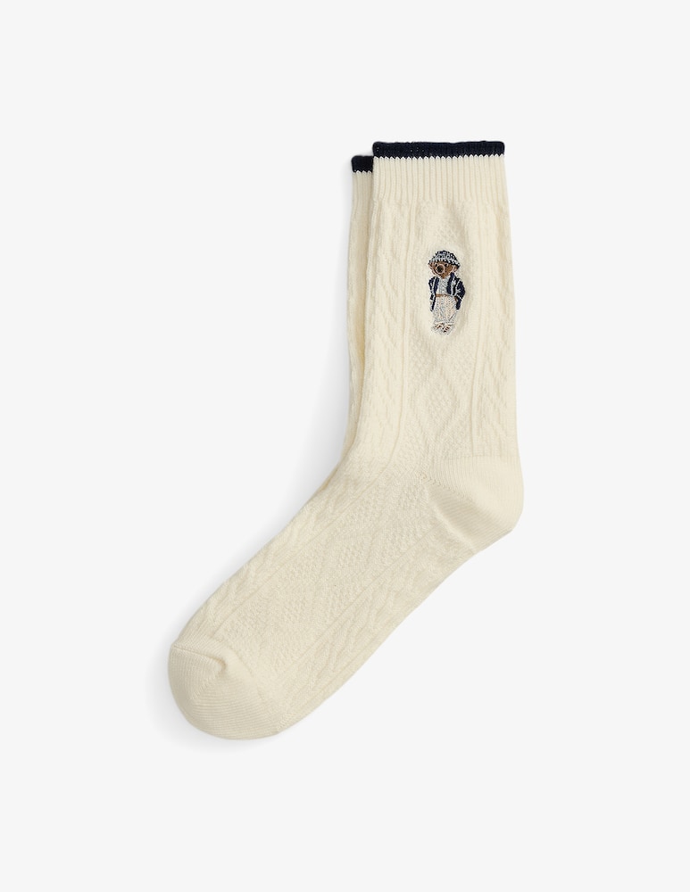 rinascente Polo Ralph Lauren Calze crew con ricamo orsetto