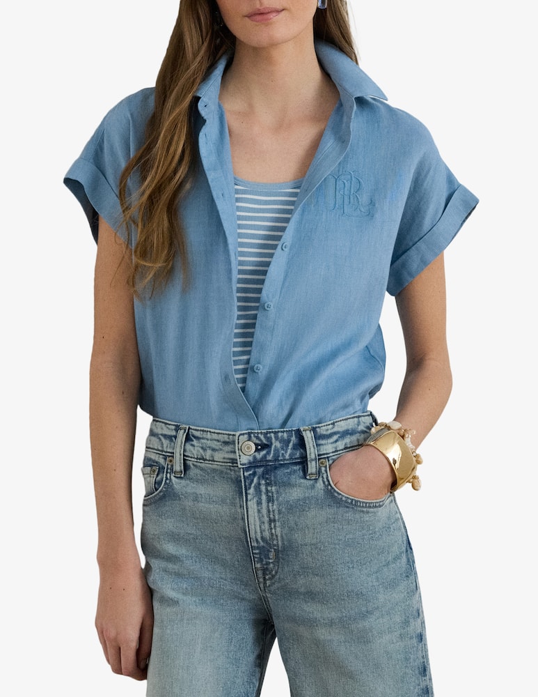 Lauren Ralph Lauren Camicia a maniche corte in lino - immagine 1 Lauren Ralph Lauren Camicia a maniche corte in lino - immagine 1