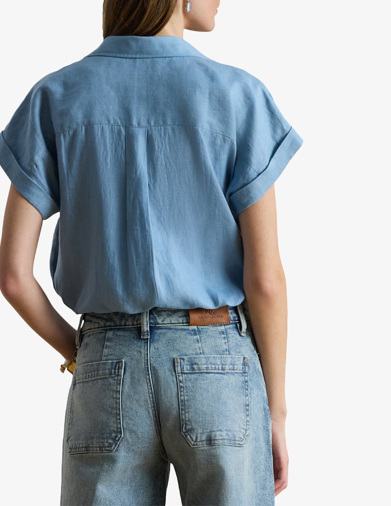 Lauren Ralph Lauren Camicia a maniche corte in lino - immagine 3 Lauren Ralph Lauren Camicia a maniche corte in lino - immagine 3