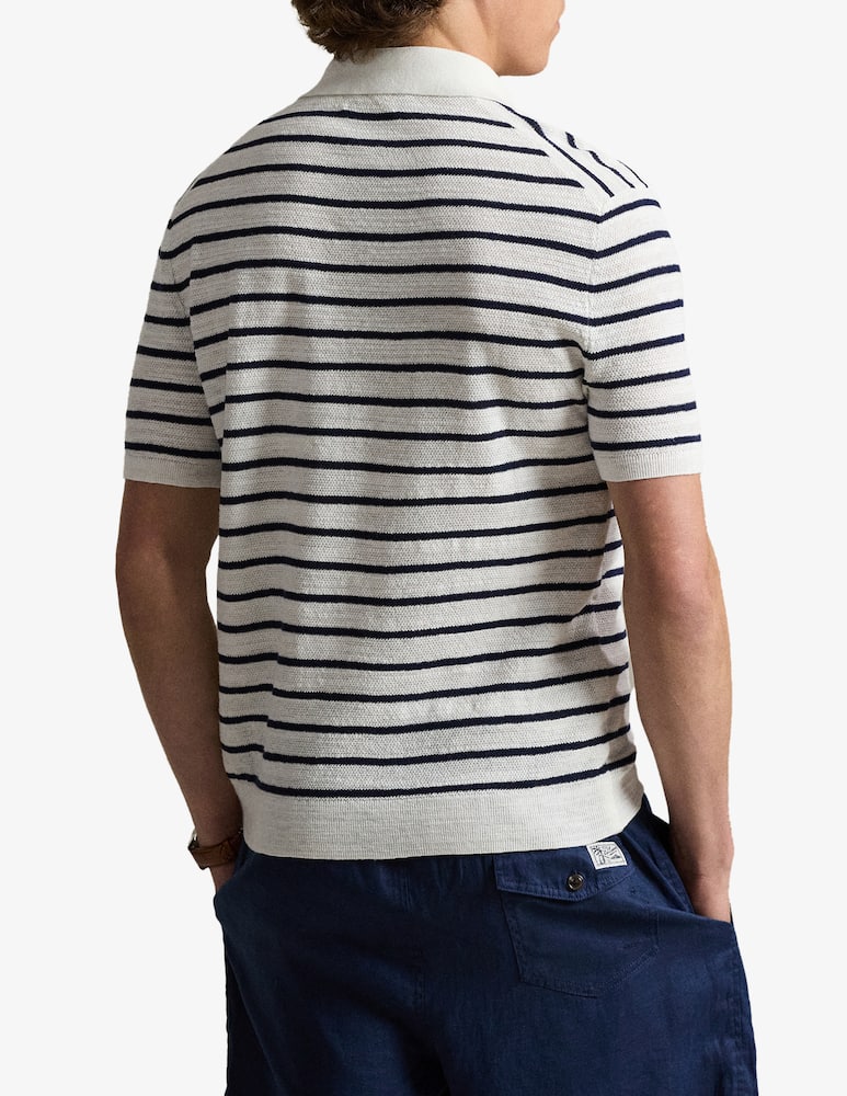 rinascente Polo Ralph Lauren Polo a righe in cotone e lino