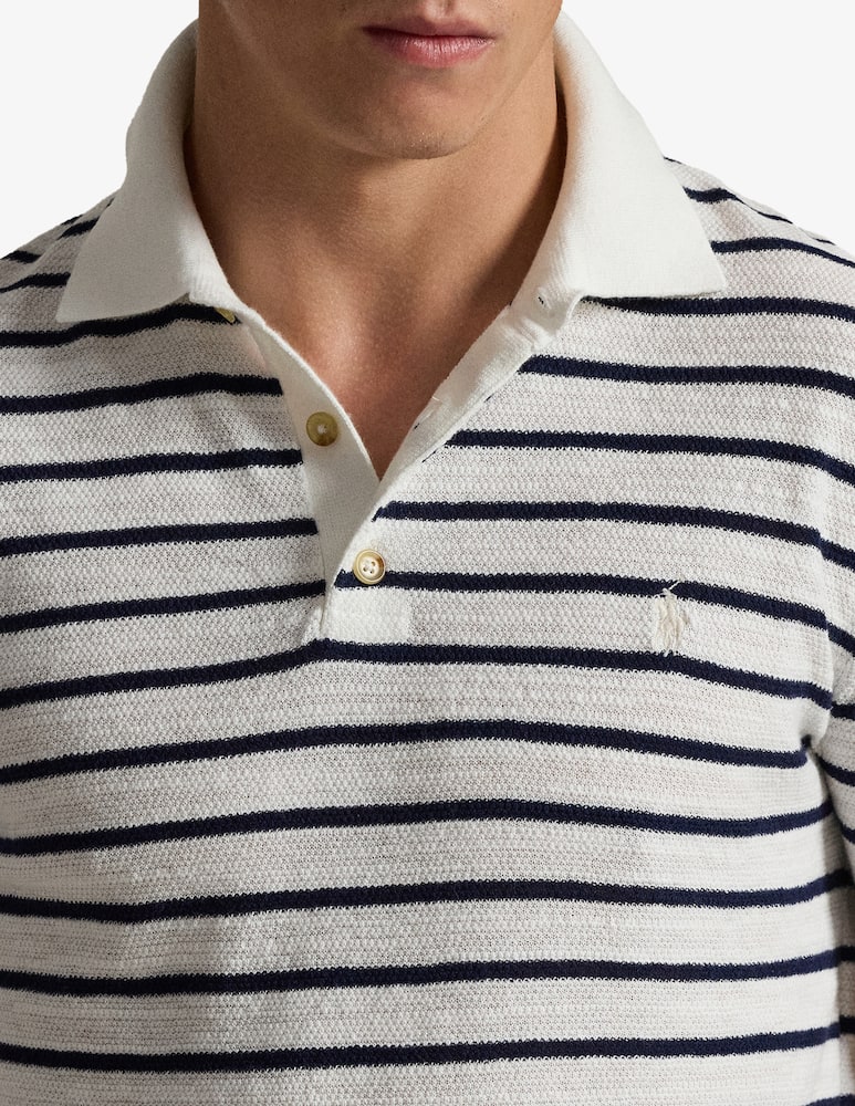 rinascente Polo Ralph Lauren Polo a righe in cotone e lino