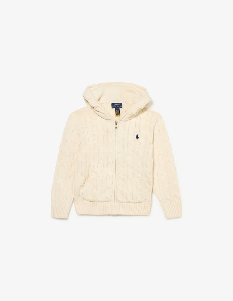 Polo Ralph Lauren Cotton hooded zip cardigan - picture 1 Polo Ralph Lauren Cotton hooded zip cardigan - picture 1