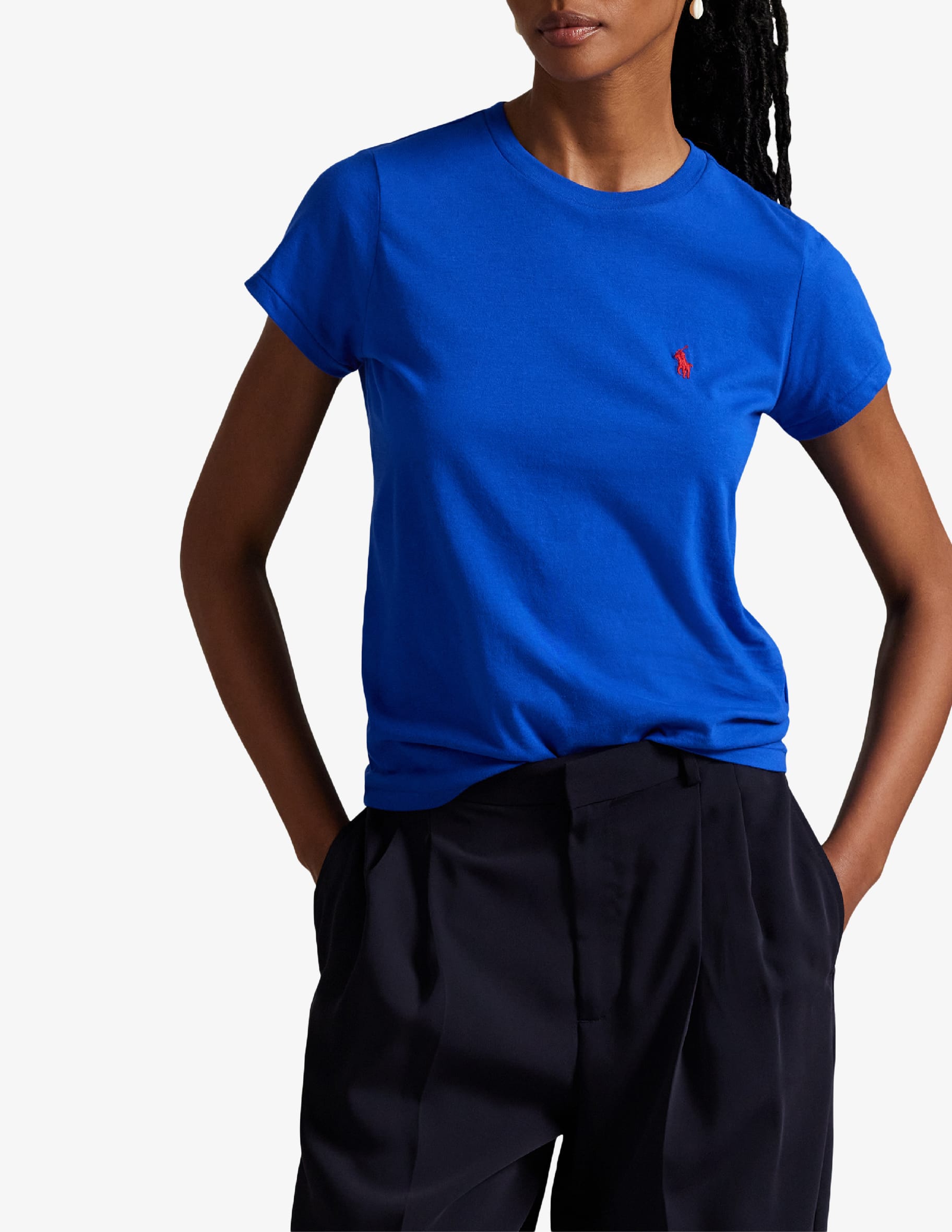 Polo Ralph Lauren T-shirt Bianca A Maniche Corte Per Neonati 320832904033