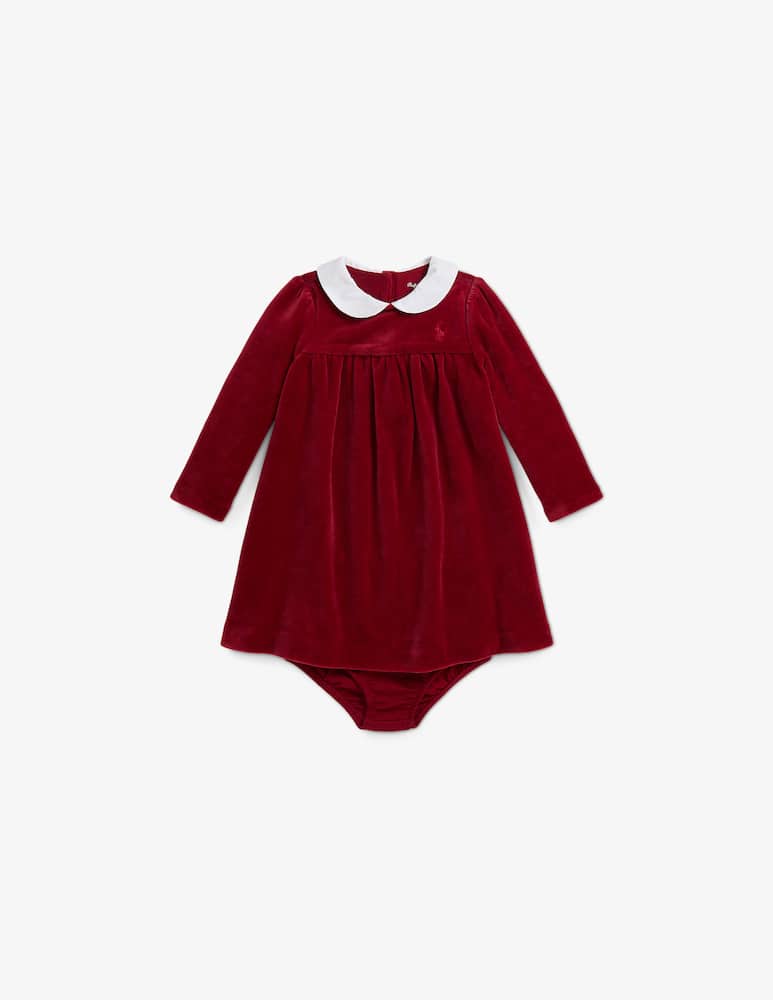 rinascente Polo Ralph Lauren Velour peter pan dress