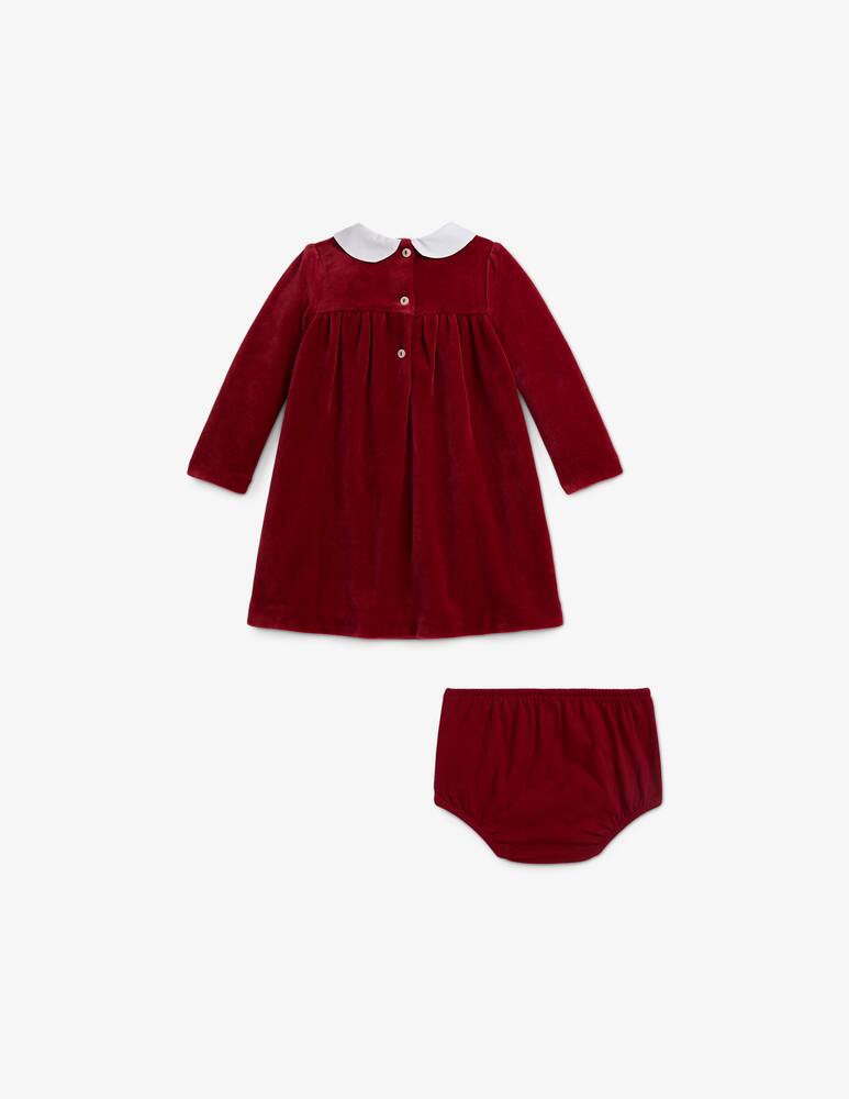 rinascente Polo Ralph Lauren Velour peter pan dress