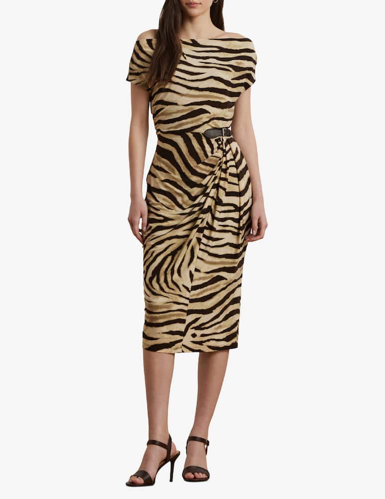 rinascente Lauren Ralph Lauren Hullen short sleeve midi dress