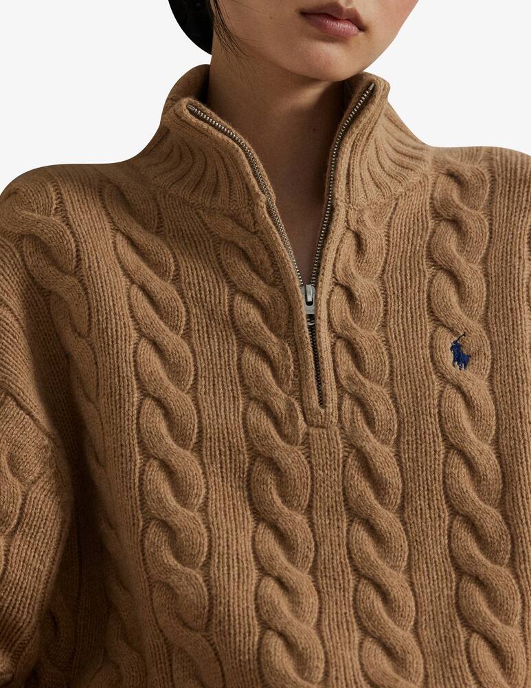 rinascente Polo Ralph Lauren Maglione a trecce con zip