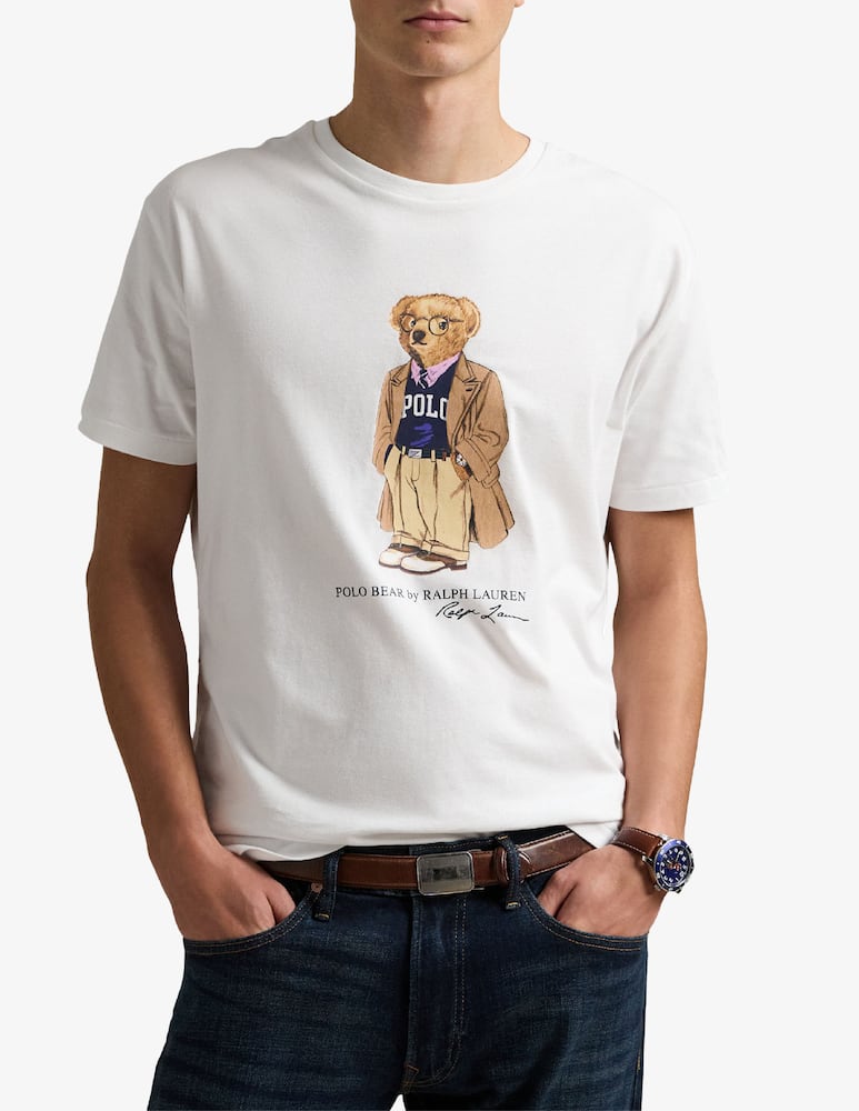 rinascente Polo Ralph Lauren Bear graphic t-shirt